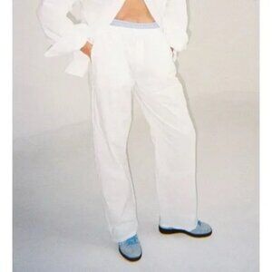 Parke Double Boxer Pants - White / Blue - Size XL